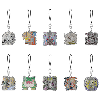 [Single item/BOX]Monster HunterWilds Monster Icon Metal Keychain
