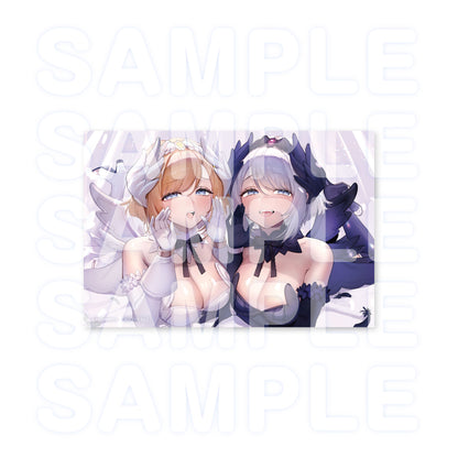 [ASMR Bonus] Arcanadea Acrylic Base Plate 6-Piece Set (W/ Vivion Blue Bonus Postcard)