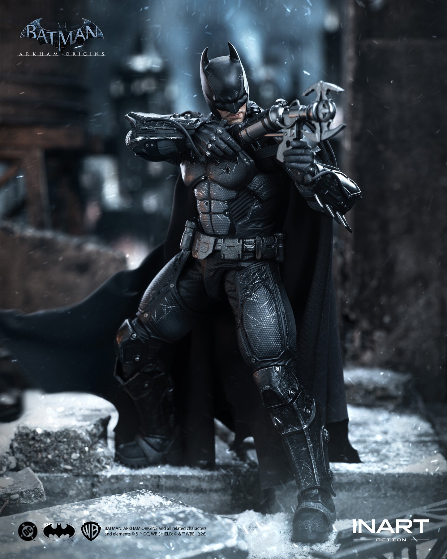 バットマン（バットマン：アーカム・ビギンズ）バトルダメージ Ver. アクションフィギュア