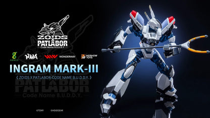 ゾイド×パトレイバー – Code Name B.U.D.D.Y. – 1/35スケール可動式ダイキャストフィギュア イングラムMARKⅢ