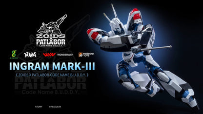 ゾイド×パトレイバー – Code Name B.U.D.D.Y. – 1/35スケール可動式ダイキャストフィギュア イングラムMARKⅢ