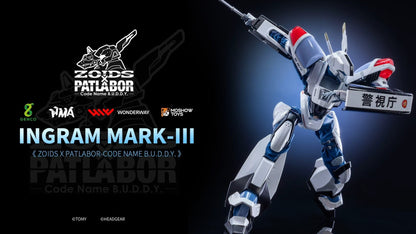 ゾイド×パトレイバー – Code Name B.U.D.D.Y. – 1/35スケール可動式ダイキャストフィギュア イングラムMARKⅢ