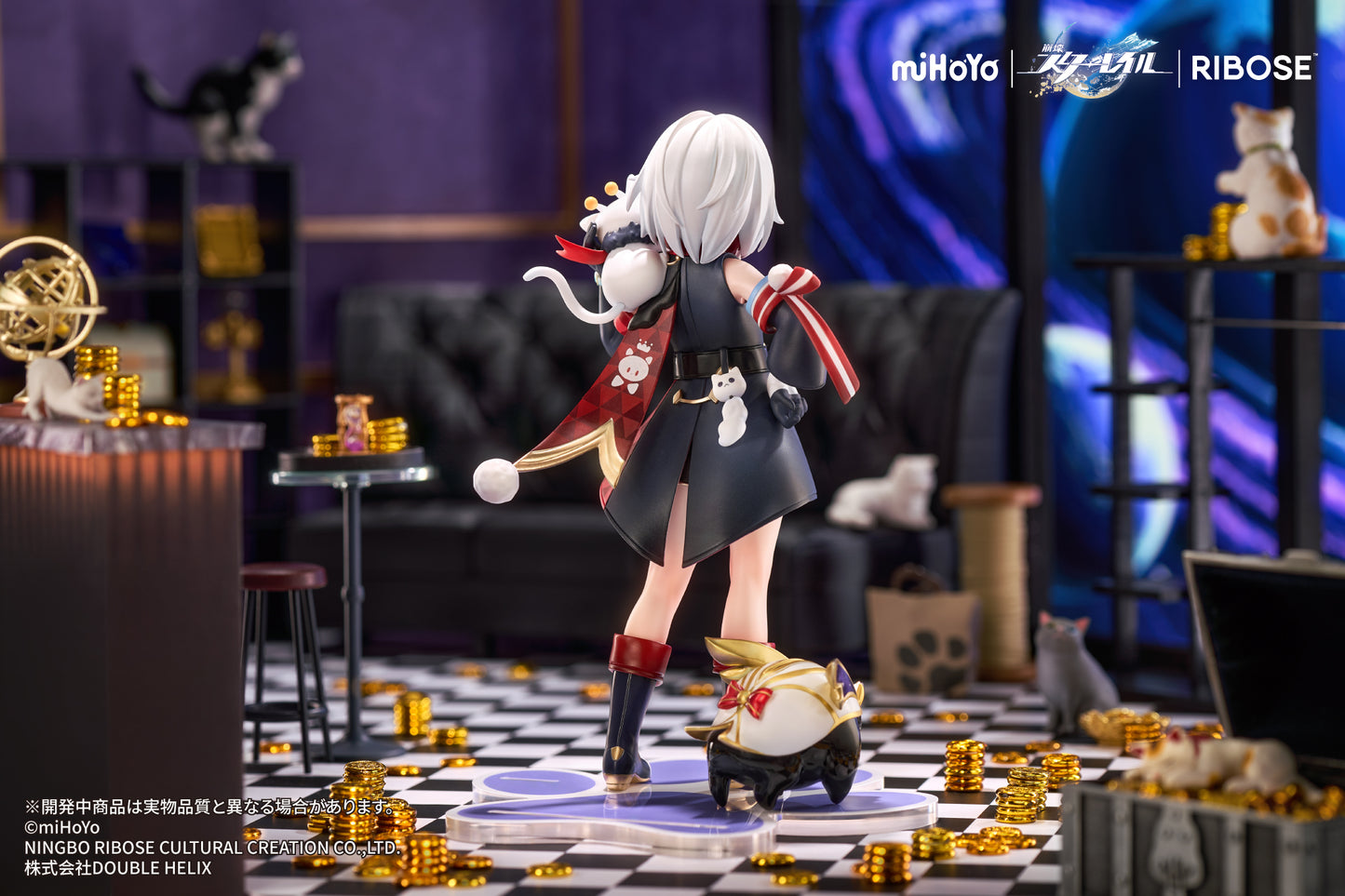 RISE UP+ 崩壊：スターレイル ちびねこシリーズ フィギュア トパーズ&カブ Ver.