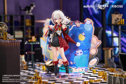 RISE UP+ 崩壊：スターレイル ちびねこシリーズ フィギュア トパーズ&カブ Ver.