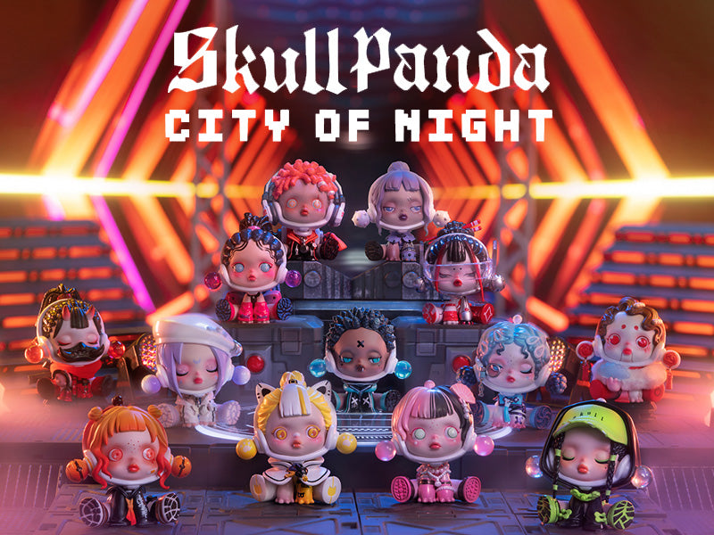 POP MART SKULLPANDA City of Night series, 12 pieces/box