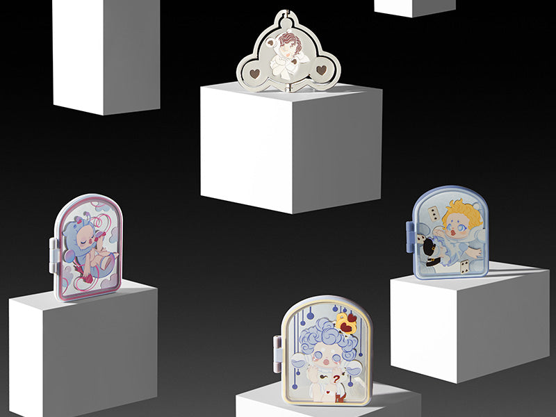 POP MART SKULLPANDA Everyday Wonderland series phone stand with mirror