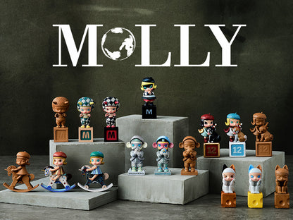 POP MART MOLLY Anniversary Classical Retro Series, 10 pieces in a box