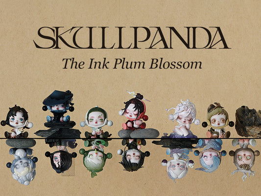 POP MART SKULLPANDA The Ink Plum Blossom series