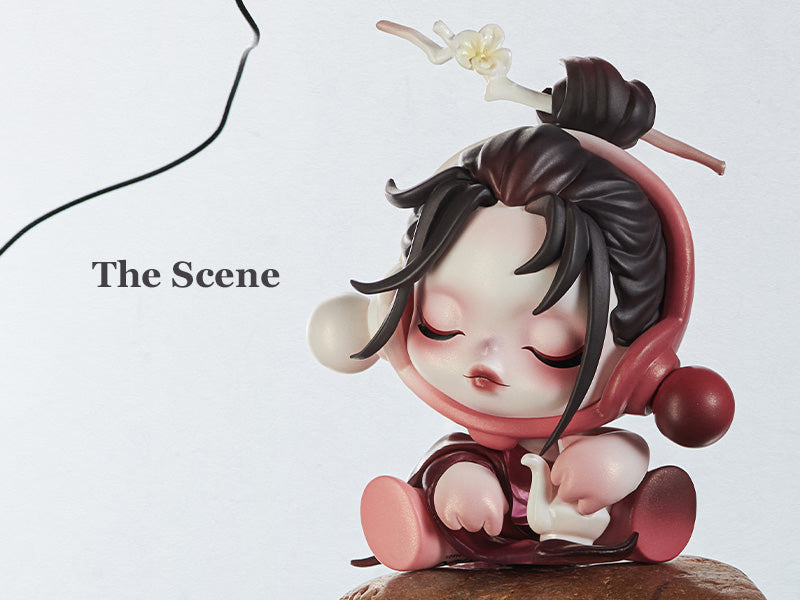 POP MART SKULLPANDA The Ink Plum Blossom series