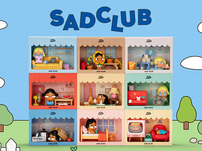 POP MART CRYBABY Sad Club Series Scene Set, Box of 8