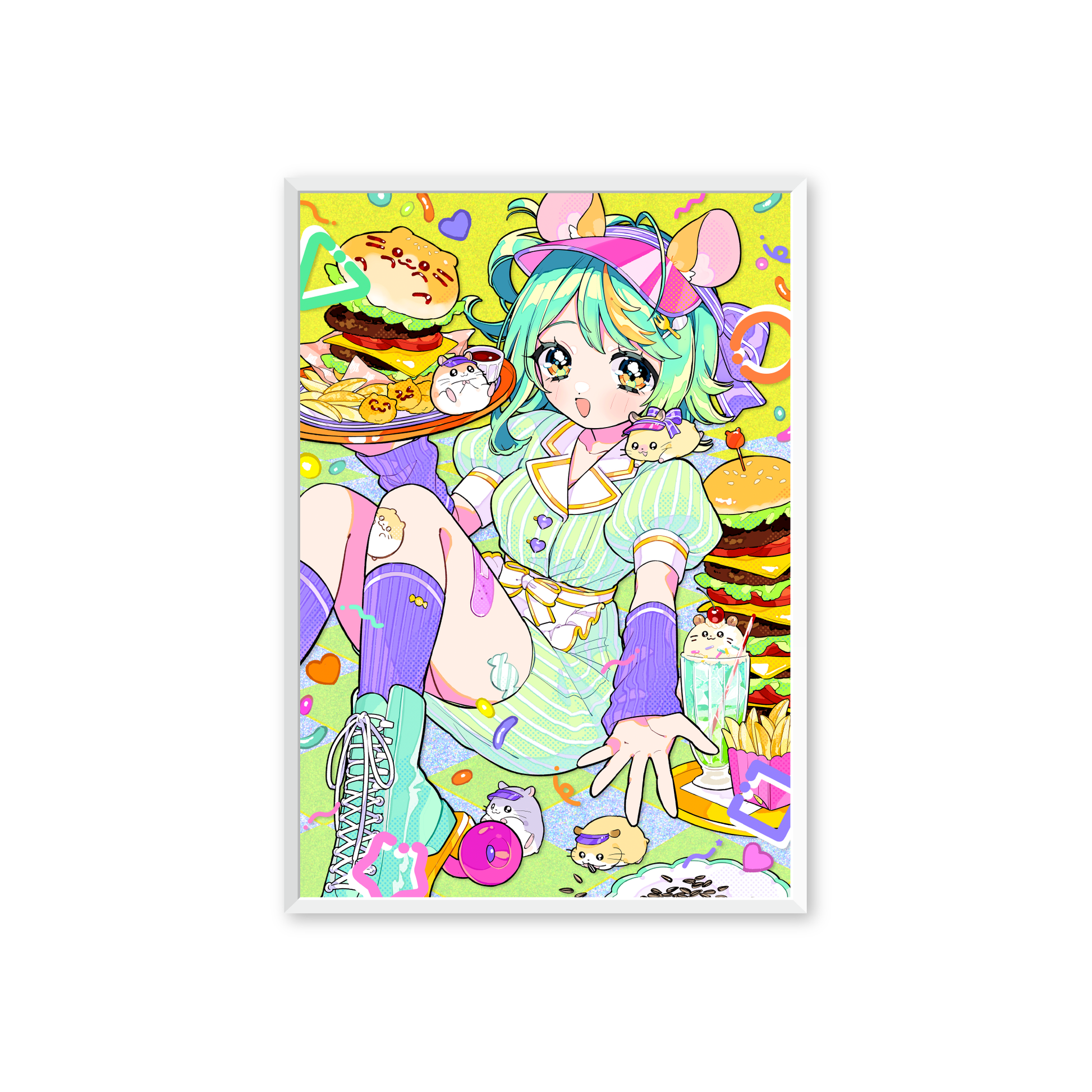 あおぎり高校 公式美術部 アクリル複製原画 ぷわぷわぽぷら – viviON BLUE