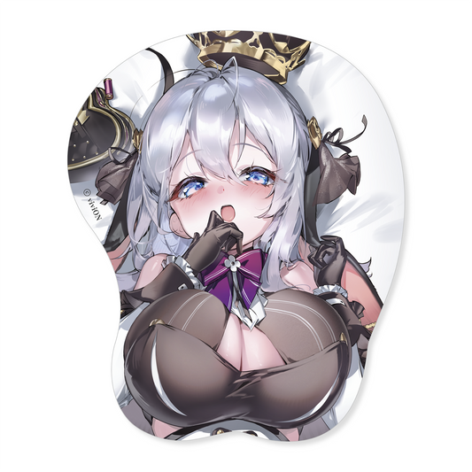 あおぎり高校 山黒音玄 チャンネル登録30万人突破記念グッズ おっぱいマウスパッド