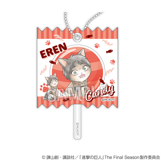 進擊的巨人 調查士兵 Nyan 包裹壓克力鑰匙圈 Eren
