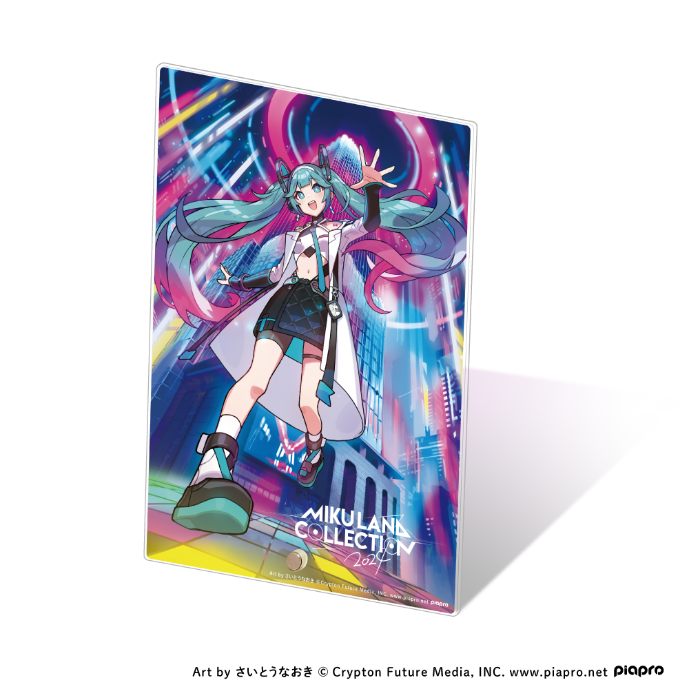 Miku Land Collection 2024 Acrylic Plate - viviON Blue Exclusive