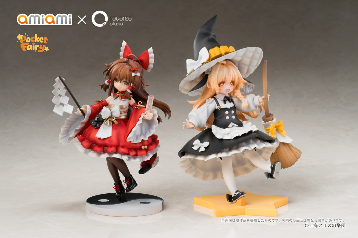 Reverse 手のひら精霊 東方Project 博麗霊夢＆霧雨魔理沙 完成品フィギュア