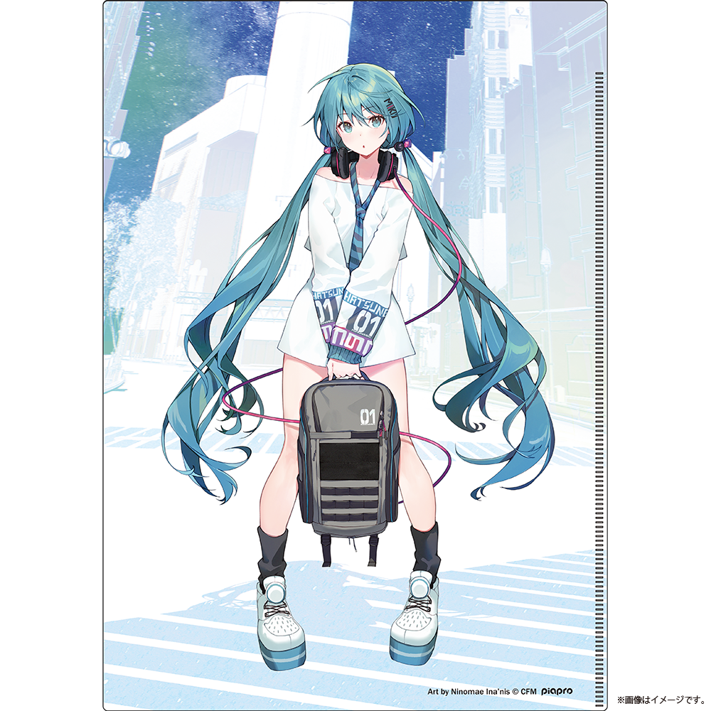 Miku Tri-fold A4 clear file_ina'nis