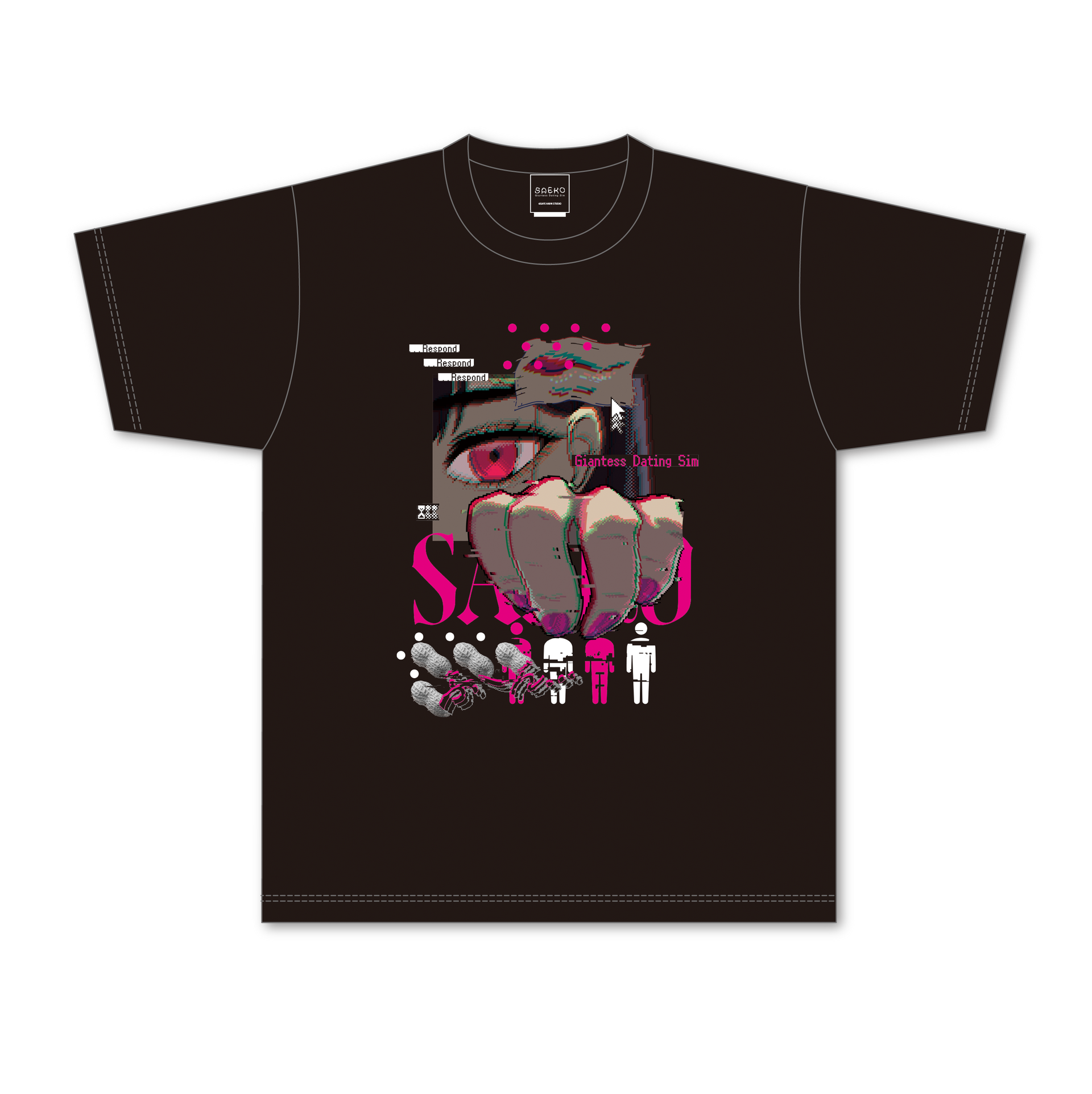 SAEKO: Giantess Dating Sim Tシャツ – viviON BLUE