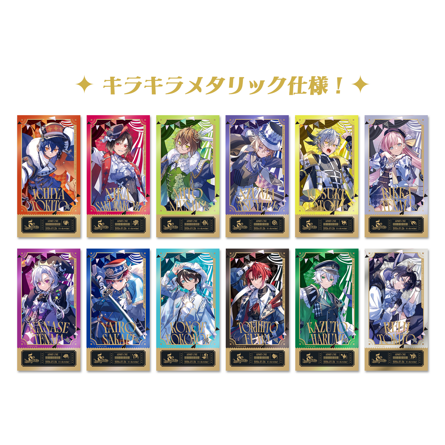 Clock over ORQUESTA 5th anniversary トレーディングチケット風カード