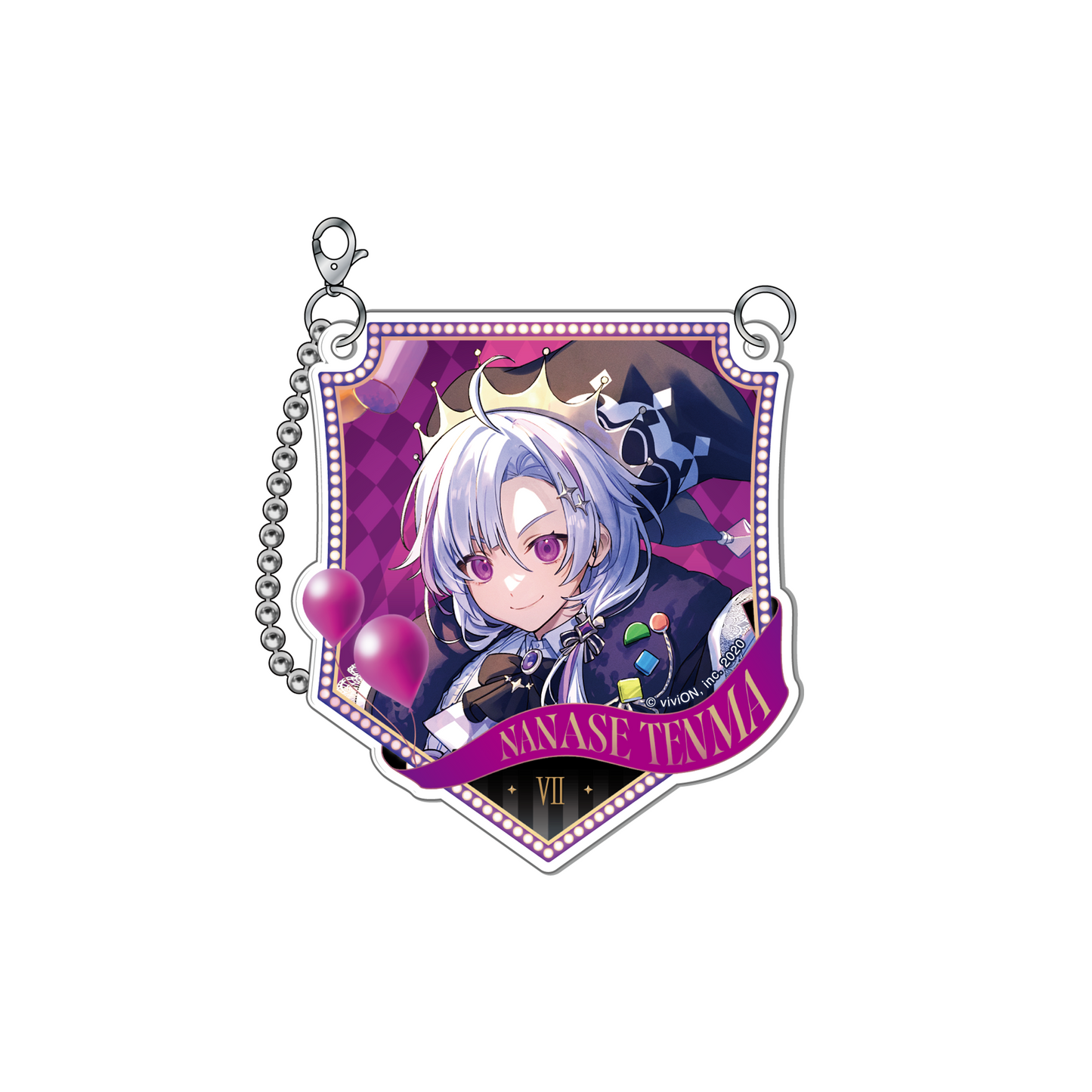 Clock over ORQUESTA 5th anniversary ガーランド風アクリルキーホルダー 天馬 七星
