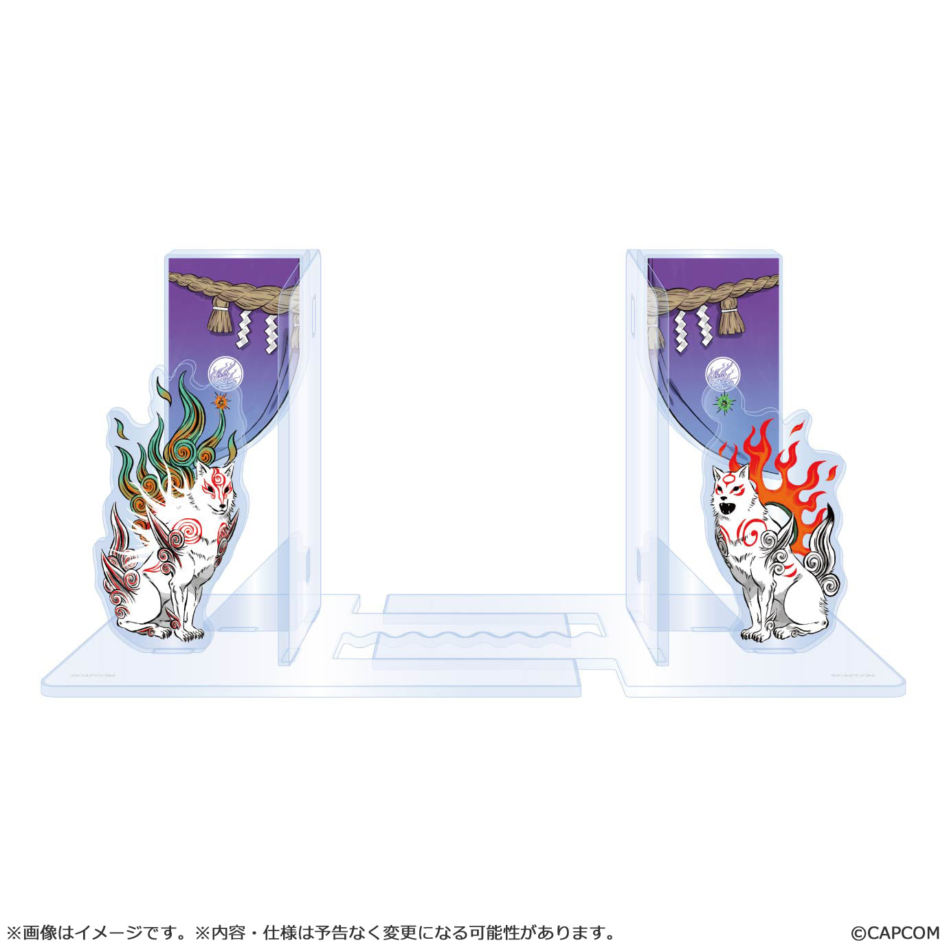 大神 20周年記念 復刻アート企画】 アクリルブックスタンドセット