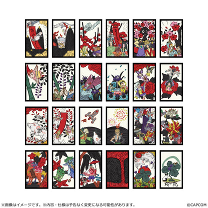 【大神 20周年記念 復刻アート企画】 桜花札フレークシール B ～大神 絶景版 花あそびより～