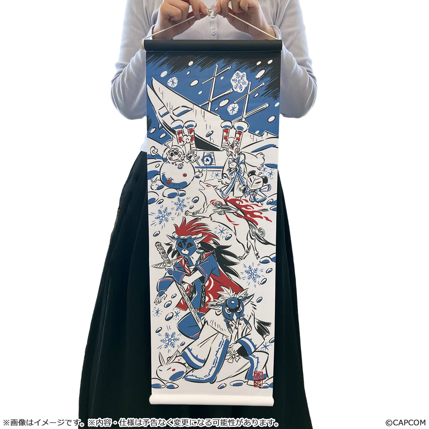 大神 20周年記念 復刻アート企画】 タペストリー 冬 ～島崎麻里 作