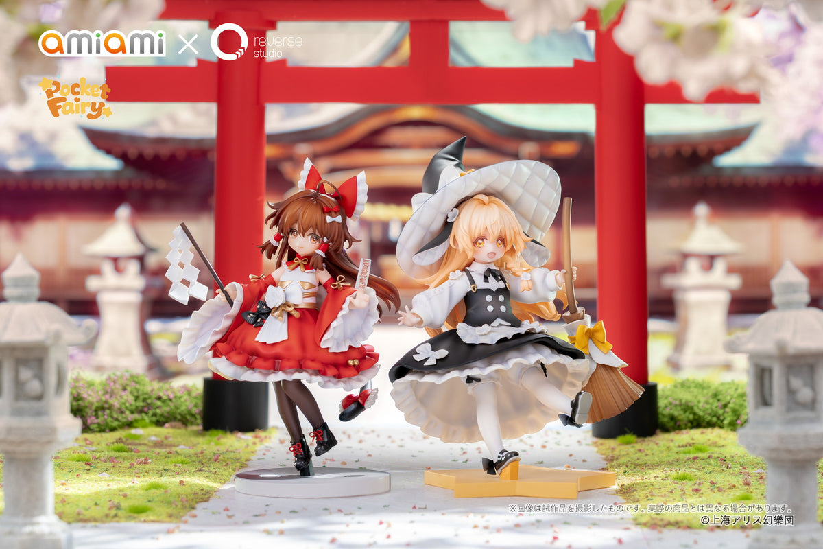 Reverse 手のひら精霊 東方Project 博麗霊夢＆霧雨魔理沙 完成品フィギュア