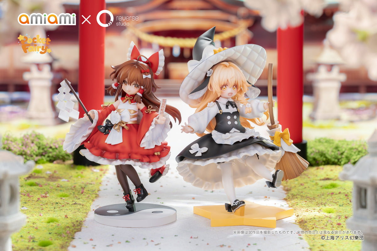 Reverse 手のひら精霊 東方Project 博麗霊夢＆霧雨魔理沙 完成品フィギュア