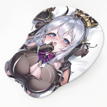 あおぎり高校 山黒音玄 チャンネル登録30万人突破記念グッズ おっぱいマウスパッド