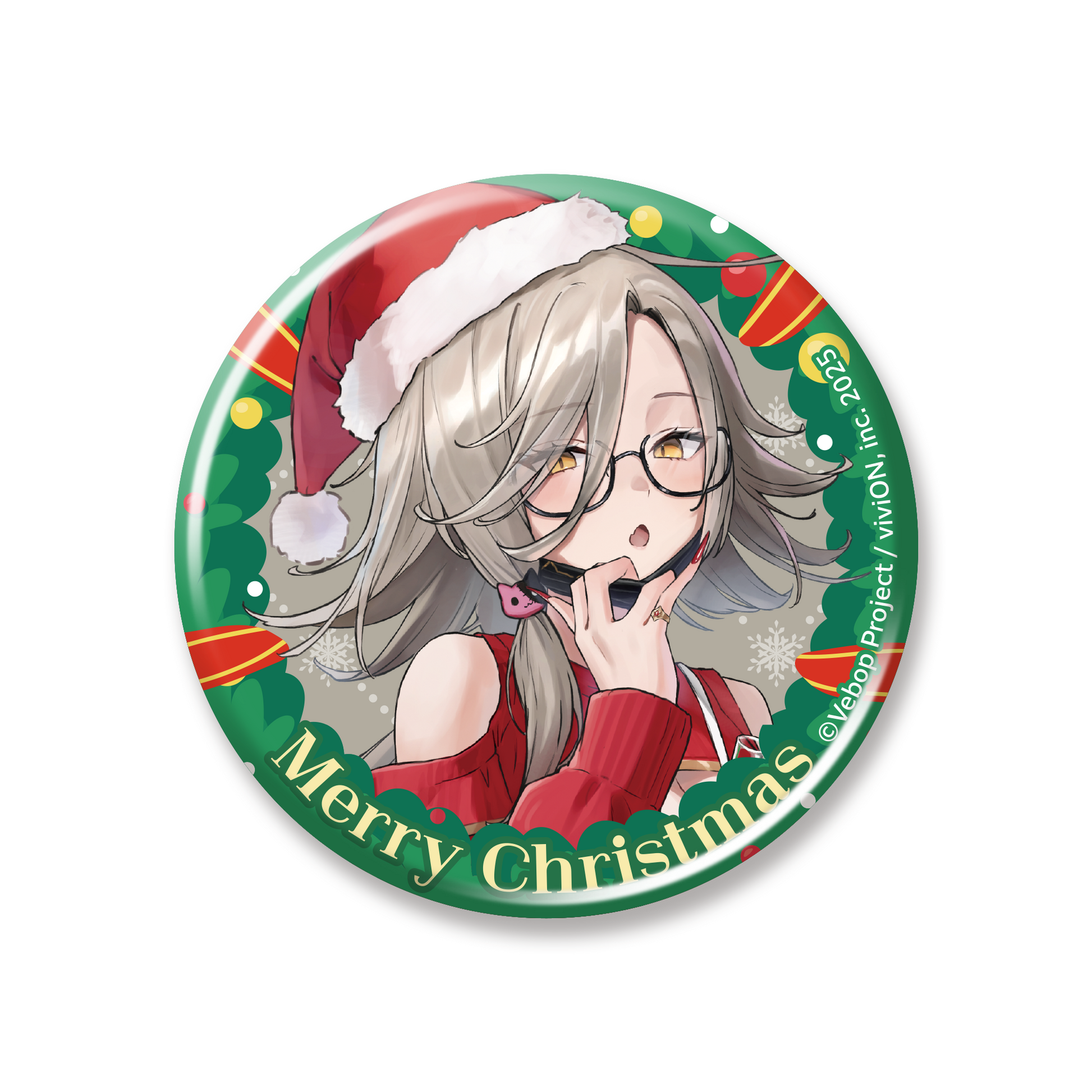 Vebop Project 加入記念クリスマスグッズ 缶バッジ アカシ・ニコ