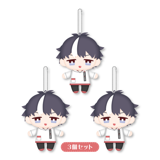 DLsiteがるまに ヴィヴィオンリー みにぬいぐるみ あたるくん 3個セット 【特典付き】