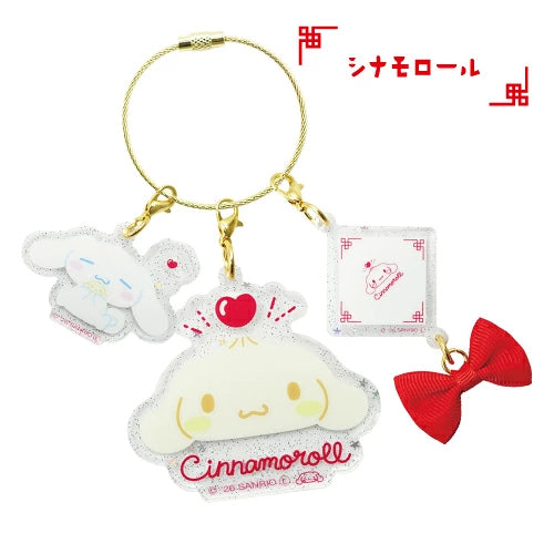 Sanrio Characters Meat bun 3-row charm Cinnamoroll 8203-563