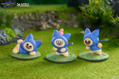 Monster Hunter Rise Airou "Cat" Blind Box Figure, Box of 6