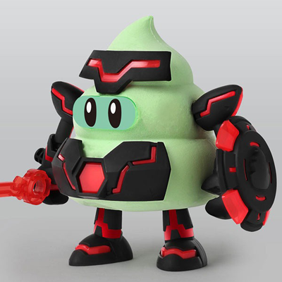 クレイモデルキット サイバー戦士うんこ