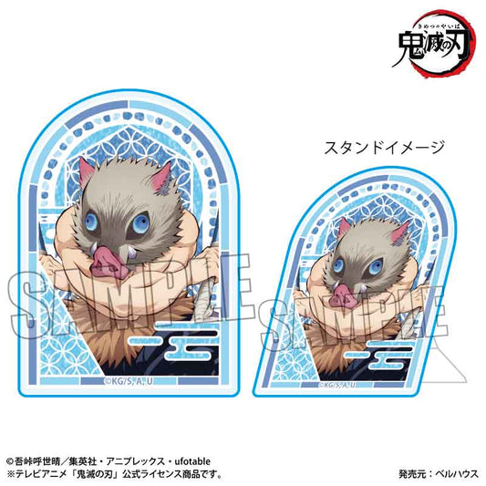 鬼滅の刃 スタンディアクリルバッジ 嘴平 伊之助（無限城編 Ver.）
