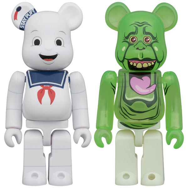 BE@RBRICK STAY PUFT MARSHMALLOW MAN & SLIMER 100% 2PCS SET