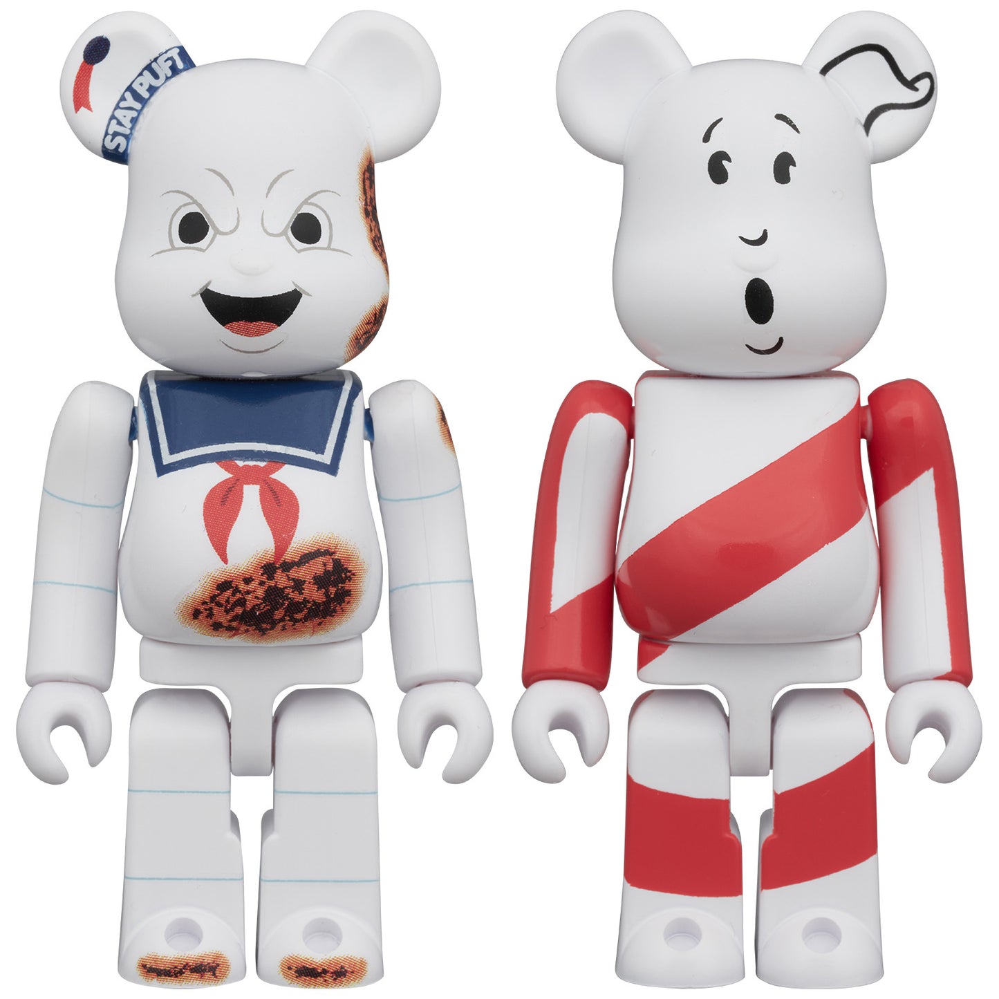BE＠RBRICK STAY PUFT MARSHMALLOW MAN "ANGRY FACE" & NO GHOST 100% 2PCS SET