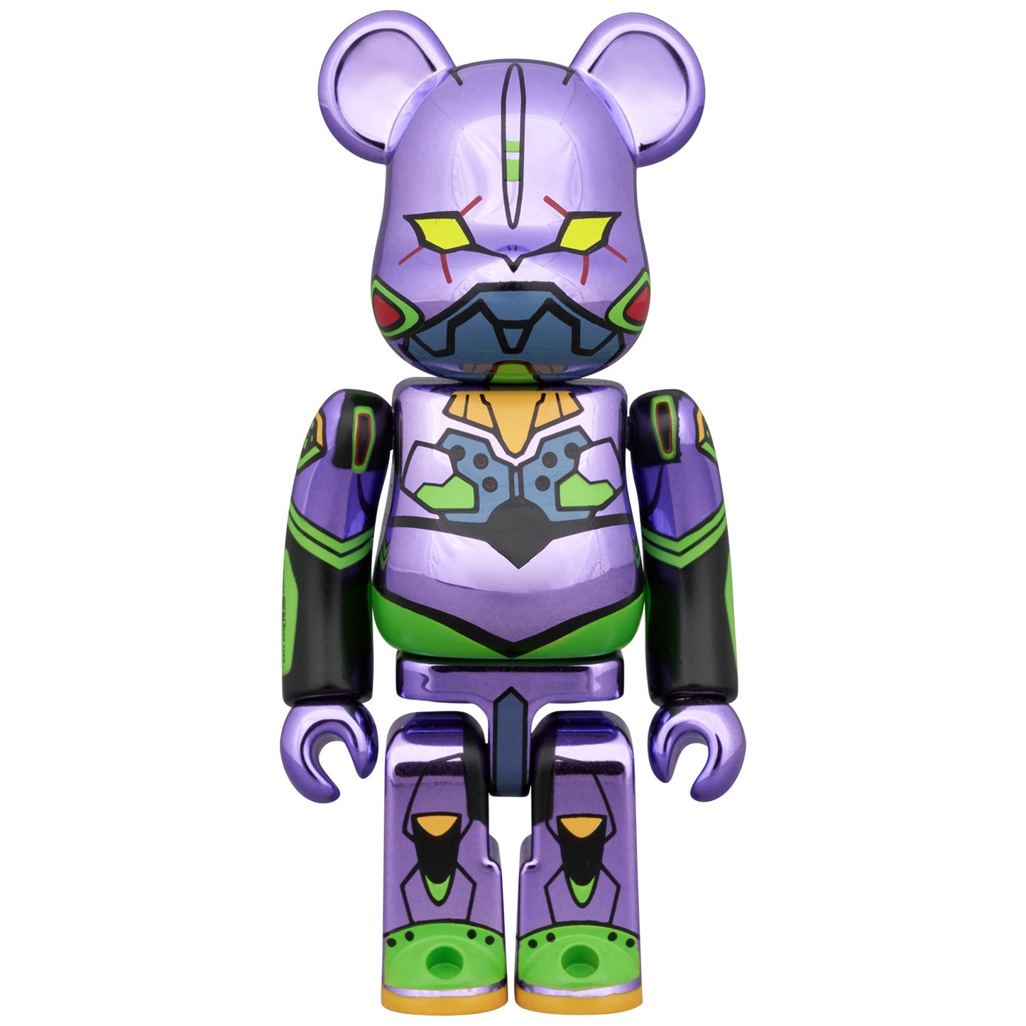 BE@RBRICK 에반게리온 초호기(신도장 도금판) & 에반게리온 제13호기(신도장 도금판) 2PCS SET