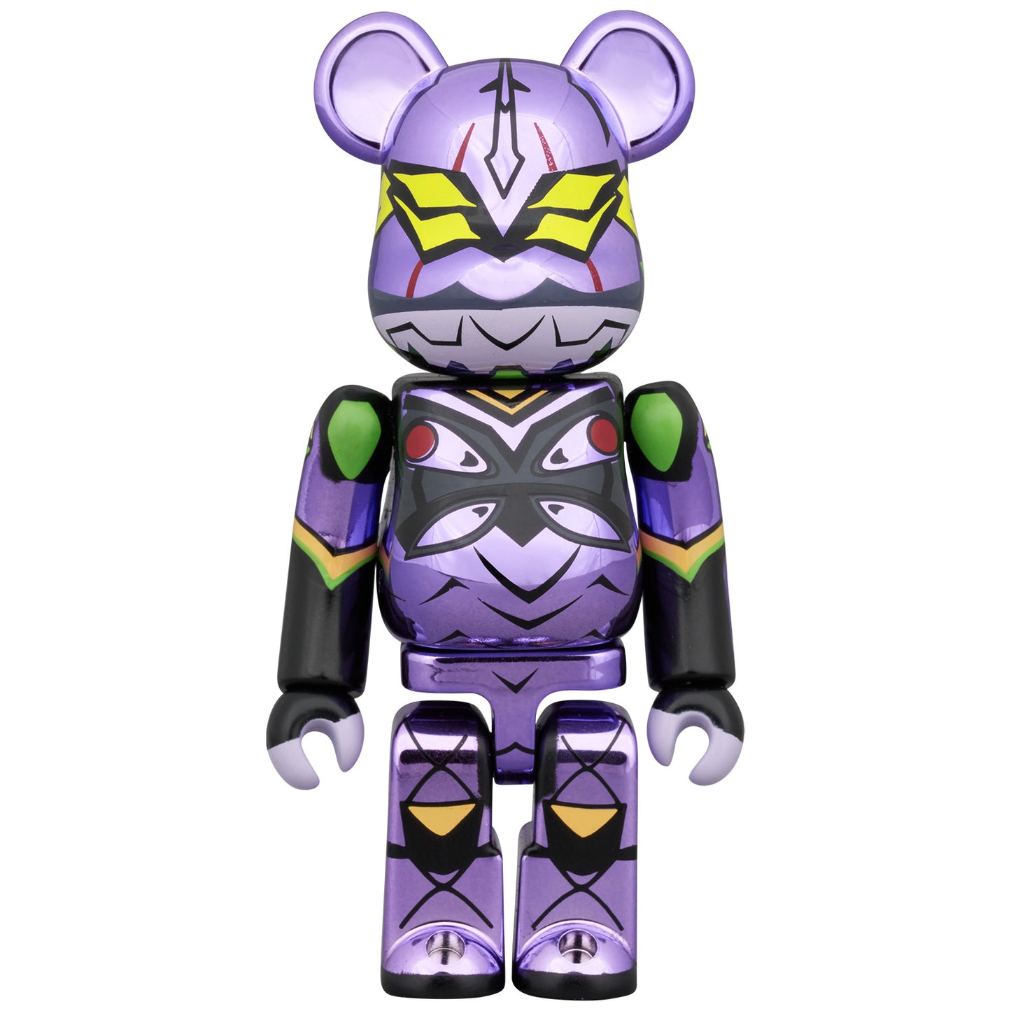 BE@RBRICK 에반게리온 초호기(신도장 도금판) & 에반게리온 제13호기(신도장 도금판) 2PCS SET