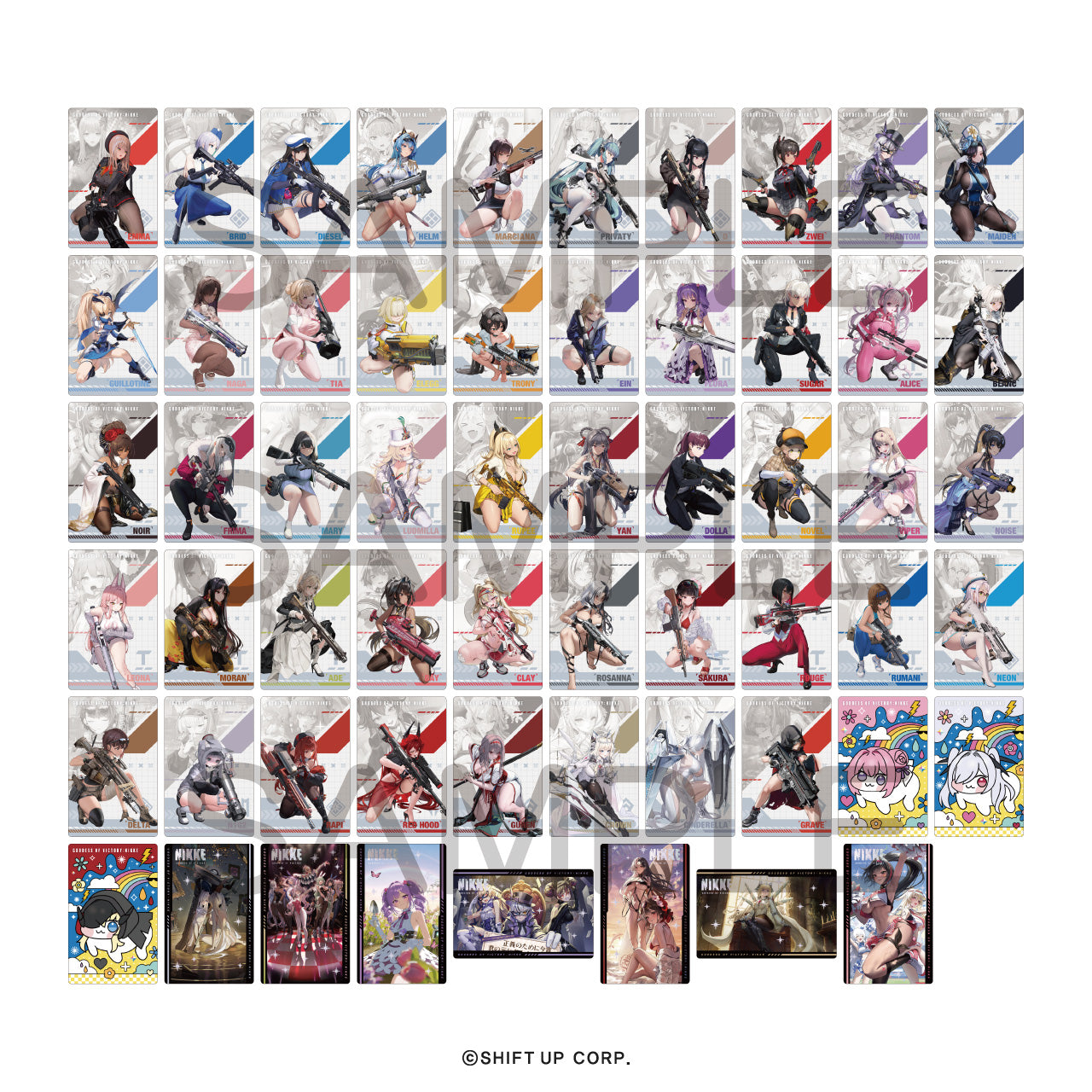 Goddess of Victory: Nikke Gun Girl Metal Card Collection Vol.3 Box of 10