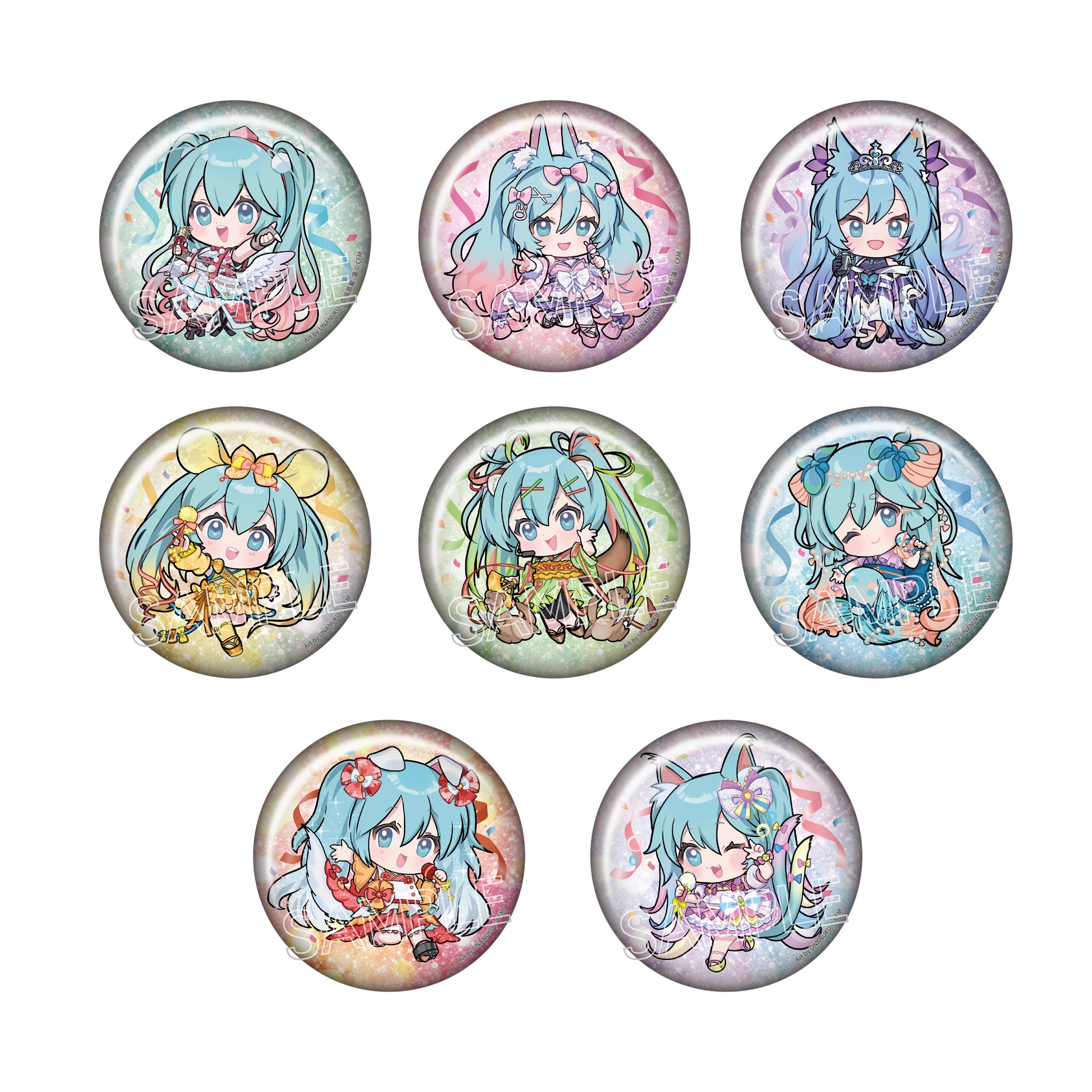 初音ミク あやかしステージ キラキラ缶バッジ 8個入BOX