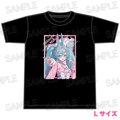 初音ミク あやかしステージ Tシャツ 黒