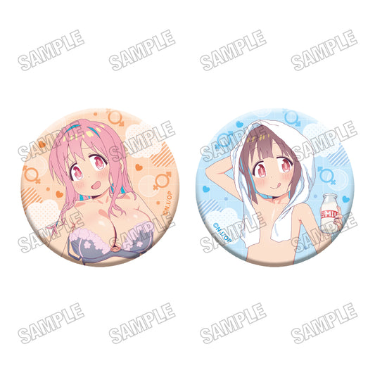 Onimai: I'm Now Your Sister! Newly drawn can badge set [After-bath Ver.] B