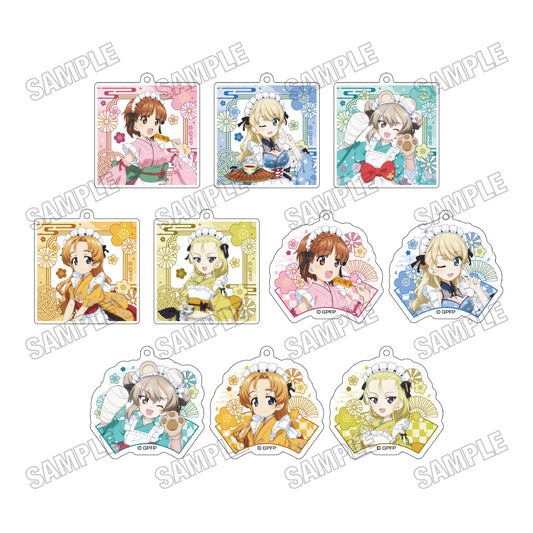 [单品/盒]少女与战车 《最终章》新绘制的亚克力钥匙扣系列【日式女仆版】10枚入BOX