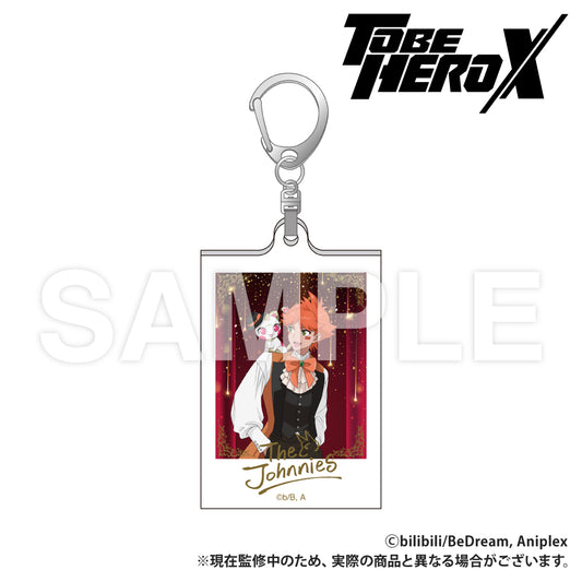 アニメ「TO BE HERO X」 ダイカットアクリルキーホルダー リトルジョニー&ビッグジョニー 舞踏会風描き下ろし Ver.