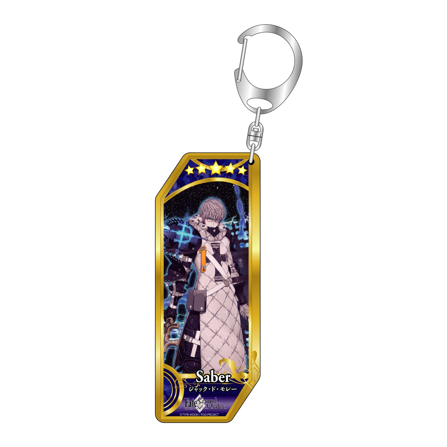 Fate/Grand Order Servant Keychain 340 Saber/Jacques de Molay