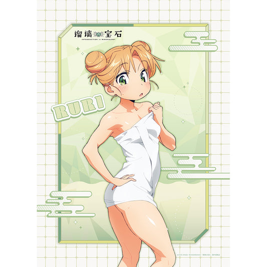 瑠璃の宝石 描き下ろしB2タペストリー （谷川瑠璃／温泉）Wスエード