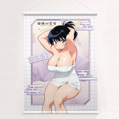 瑠璃の宝石 描き下ろしB2タペストリー （荒砥凪／温泉）Wスエード