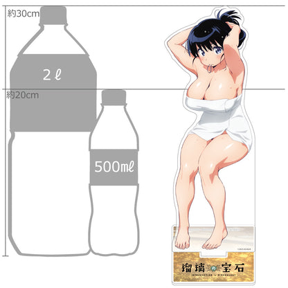 瑠璃の宝石 描き下ろし特大アクリルスタンド （荒砥凪／温泉）