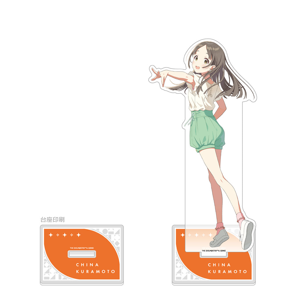 학원아이돌 마스터 특대 아크릴 스탠드(쿠라모토 치나/트레이닝복)